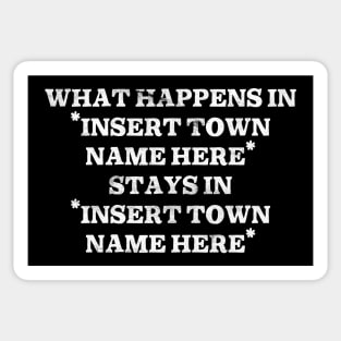 What Happens In "Insert Town Name Here" Sticker